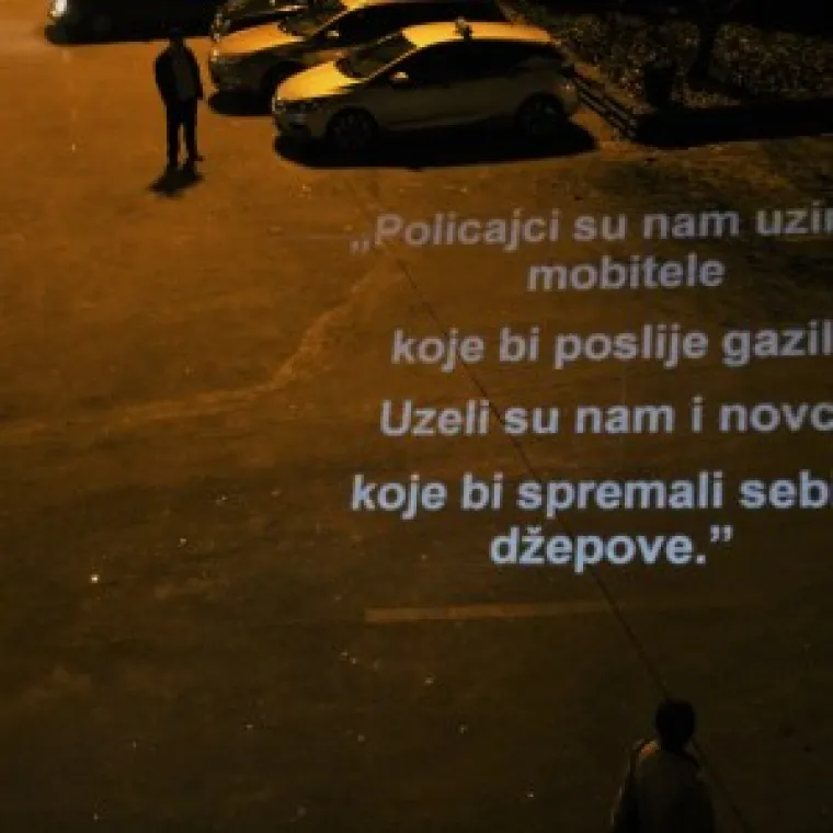 Noćna akcija u Zagrebu - Protiv nasilja nad izbjeglicama