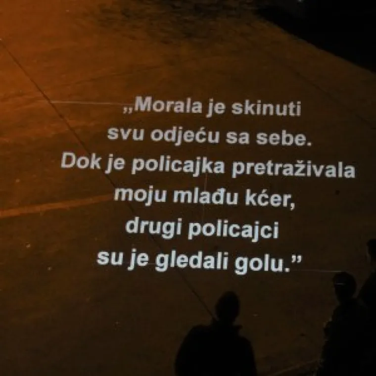 Noćna akcija u Zagrebu - Protiv nasilja nad izbjeglicama