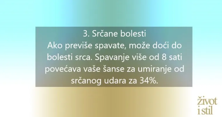 Spavate vi&scaron;e od 8 sati? Ovo je &scaron;est problema s kojima biste se zbog toga mogli suočiti