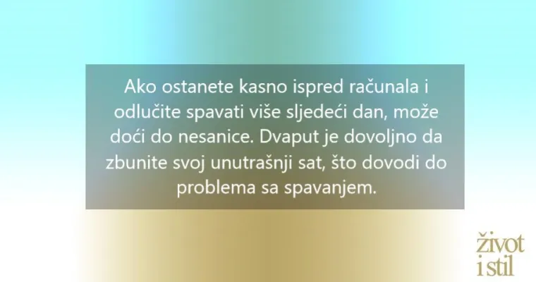 Spavate vi&scaron;e od 8 sati? Ovo je &scaron;est problema s kojima biste se zbog toga mogli suočiti