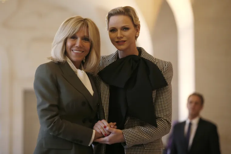 Brigitte Macron i princeza Charlene od Monaca