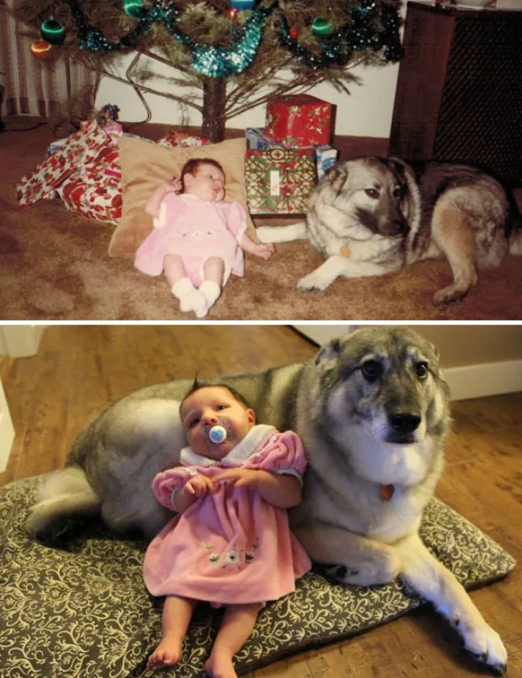 NA ISTOM MJESTU, ALI U DRUGO VRIJEME: Ponovili scene s obiteljskih fotki godinama poslije. Rezultat? Živi urnebes!