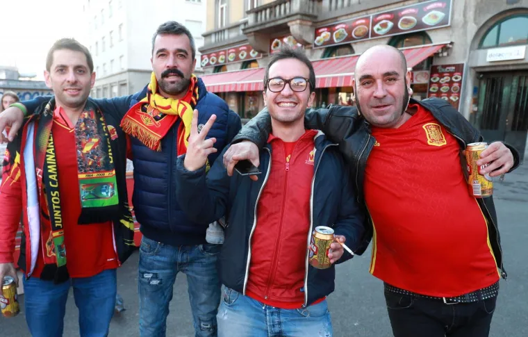 &Scaron;panjolski navijači u Zagrebu