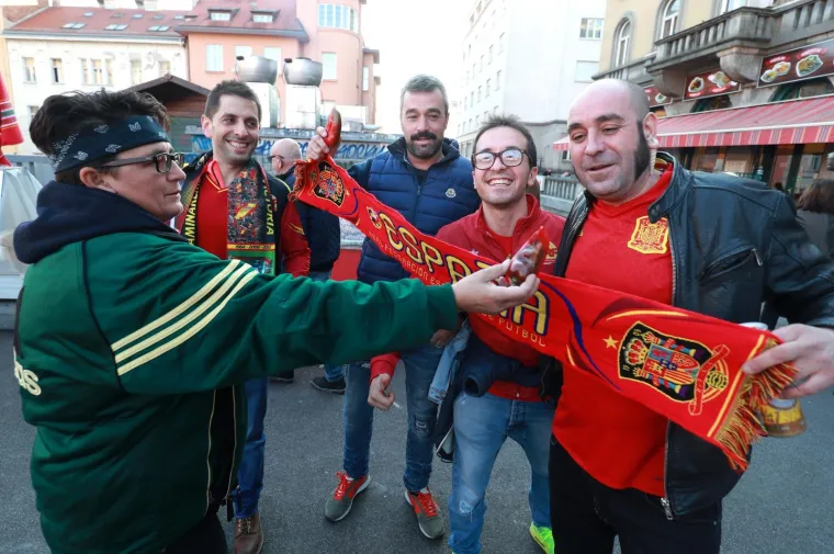 &Scaron;panjolski navijači u Zagrebu