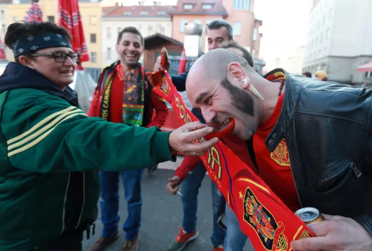 &Scaron;panjolski navijači u Zagrebu
