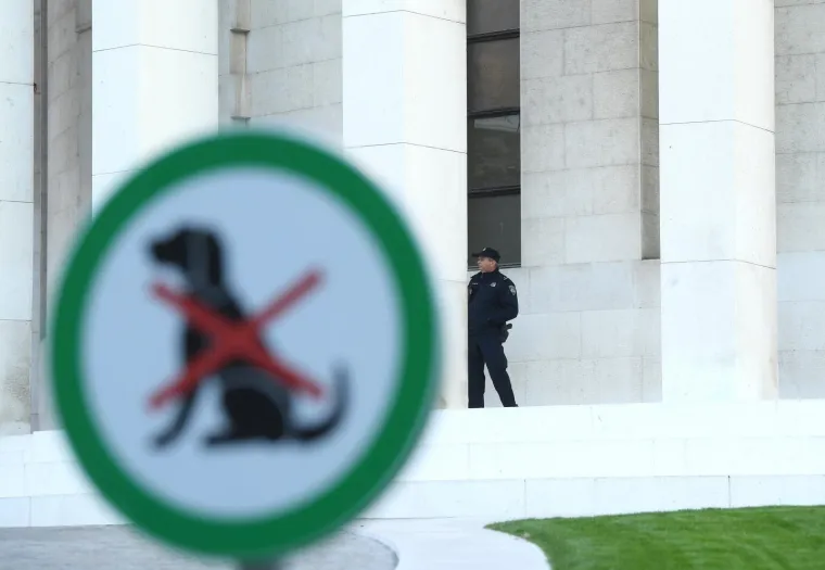 Ispred Me&scaron;trovićevog paviljona, Živi zid je organizirao akciju sađenja magnolija kako bi iskazali svoje neslaganje s politikom gradonačelnika Milana Bandića, koji je prije nekoliko tjedana otvorio novouređeni Trg žrtava fa&scaron;izma s umjetnom travom.