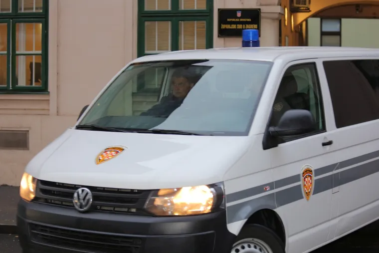 Odlazak Ivice Todorića sa Županijskog suda prema zatvoru Remetinec