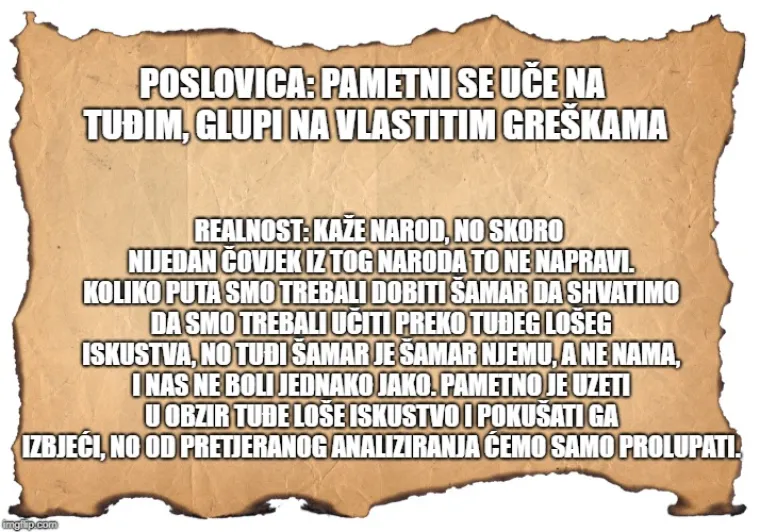 Da onaj koji drugome jamu kopa - sam u nju upada, Hrvati bi živjeli u rupama: Prava istina o narodnim izrekama, vol.1