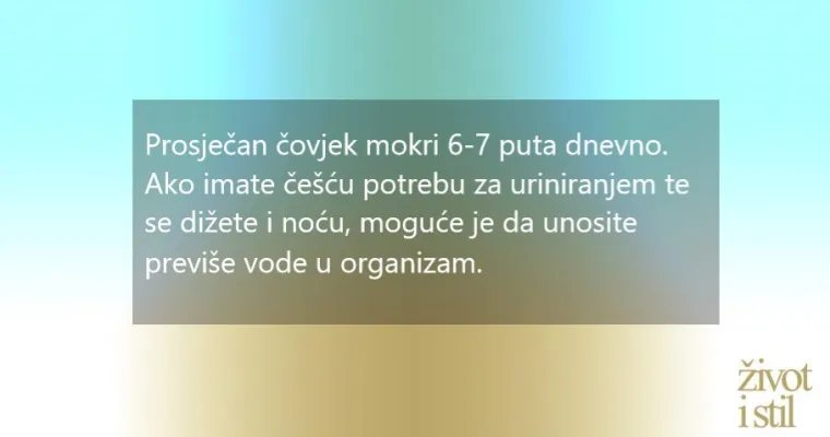 I previ&scaron;e može biti opasno: simptomi koji ukazuju da pretjerujete s vodom