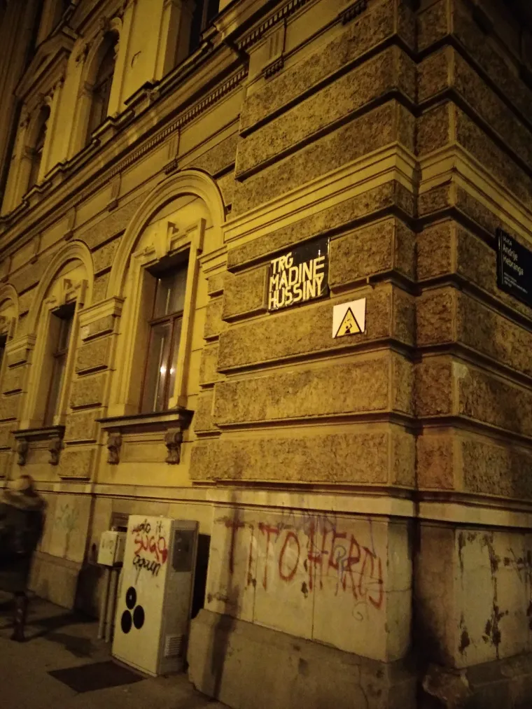 Trg Republike Hrvatske preimenovan u Trg Madine Hussiny