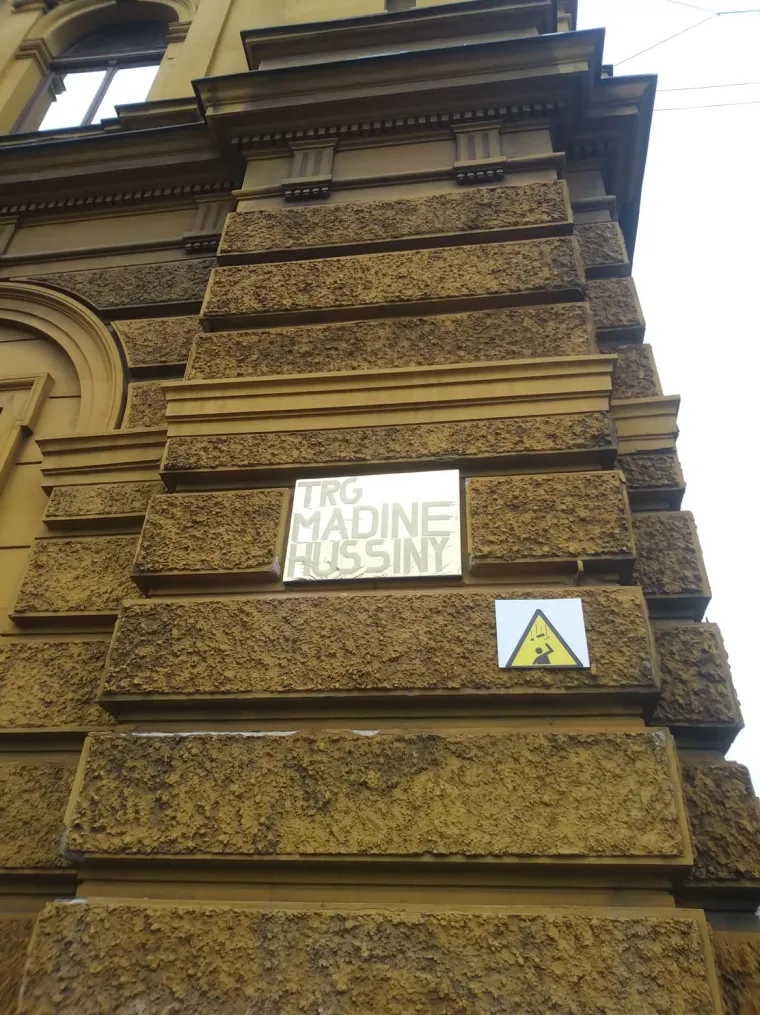 Trg Republike Hrvatske preimenovan u Trg Madine Hussiny