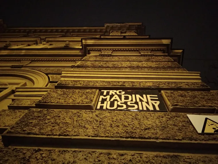 Trg Republike Hrvatske preimenovan u Trg Madine Hussiny