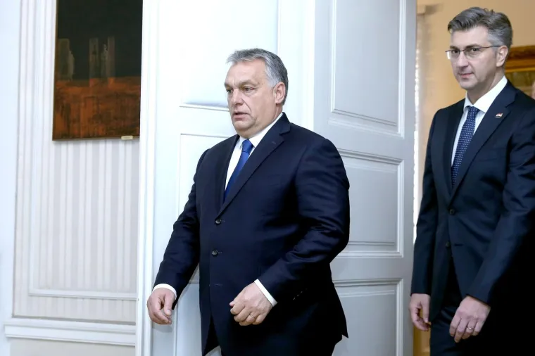 VIKTOR ORBAN STIGAO U ZAGREB: Andrej Plenković primio mađarskog premijera u Banskim dvorima