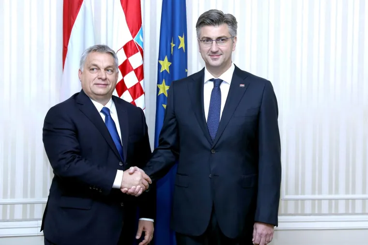 VIKTOR ORBAN STIGAO U ZAGREB: Andrej Plenković primio mađarskog premijera u Banskim dvorima