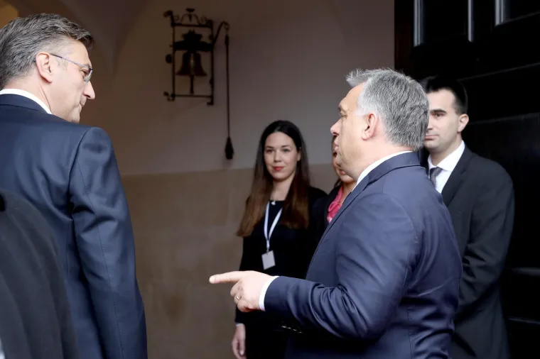 VIKTOR ORBAN STIGAO U ZAGREB: Andrej Plenković primio mađarskog premijera u Banskim dvorima