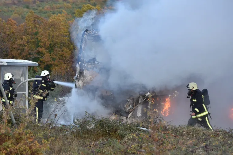 DRAMA KOD &Scaron;IBENIKA: Autobus se zapalio u vožnji, nitko nije ozlijeđen