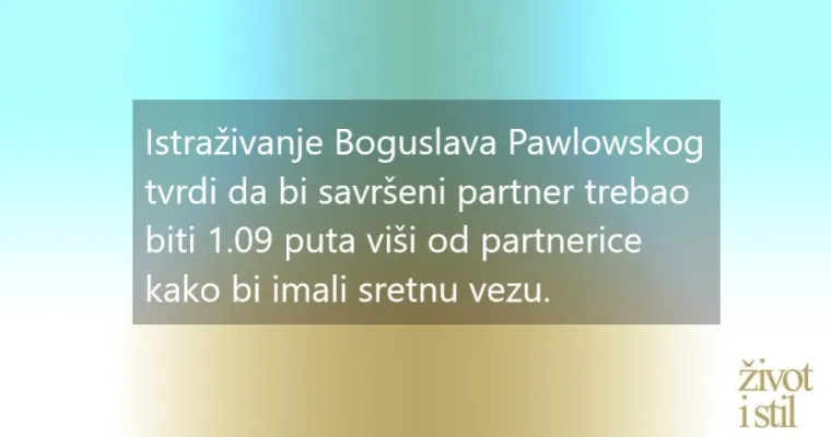 Visina je bitna: evo kolika razlika u visini je idealna da postanete (i ostanete) sretni u vezi