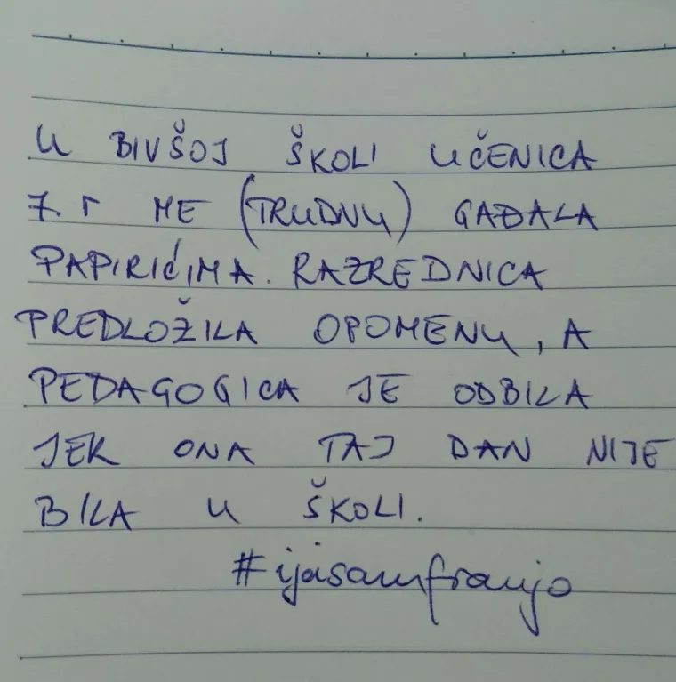 Pokret učitelja #ijasamfranjo: 'Učenik me naguravao i histerično vikao: "Mar&scaron; u p.m., jedi g...'