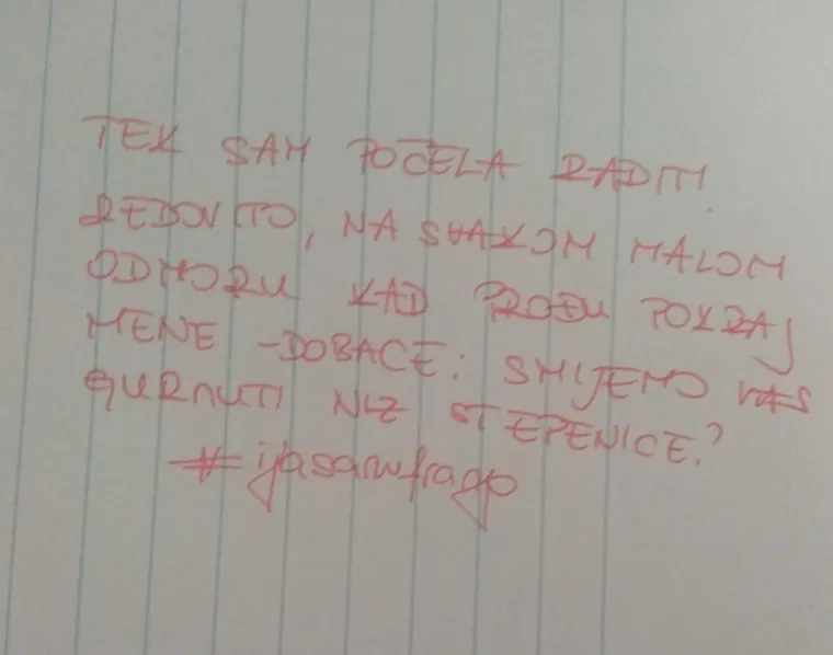 Pokret učitelja #ijasamfranjo: 'Učenik me naguravao i histerično vikao: "Mar&scaron; u p.m., jedi g...'