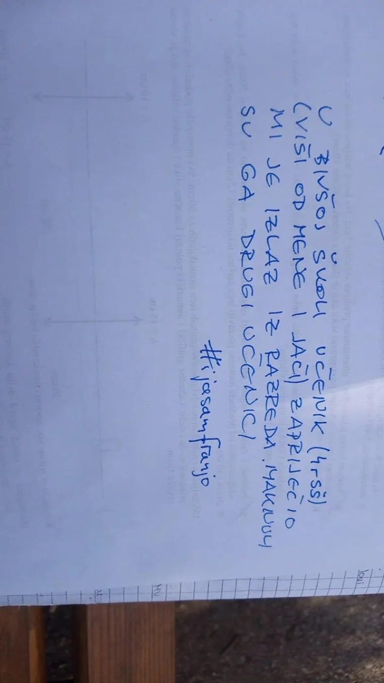 Pokret učitelja #ijasamfranjo: 'Učenik me naguravao i histerično vikao: "Mar&scaron; u p.m., jedi g...'