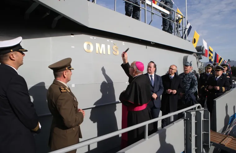 Primopredaja novog obalnog ophodnog broda 'Omiš'