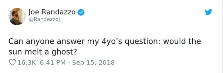 Može li itko odgovoriti na pitanje moje 4-godi&scaron;njakinje: može li sunce otopiti duha?