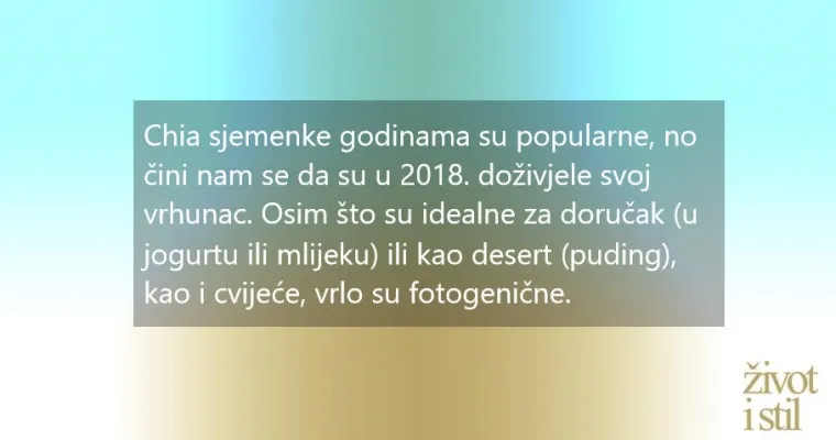 Zdrave i oku privlačne: namirnice koje su bile hit u 2018. godini