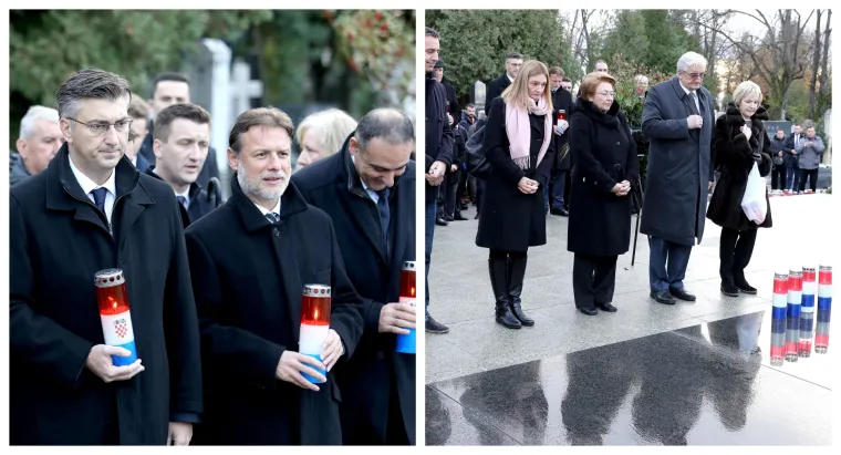 Vrh HDZ-a i obitelj Tuđman položili vijence na grob prvog hrvatskog predsjednika
