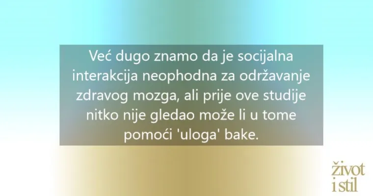 Divne vijesti! Čuvanje unuka 'održava' mozak baka mladim