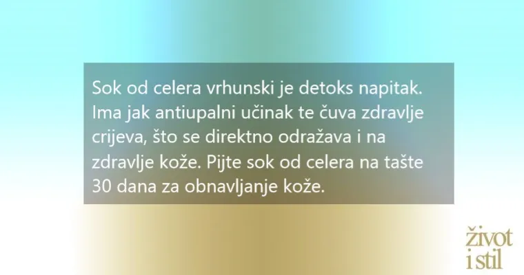 Sedam super namirnica za blistavu i zdravu kožu