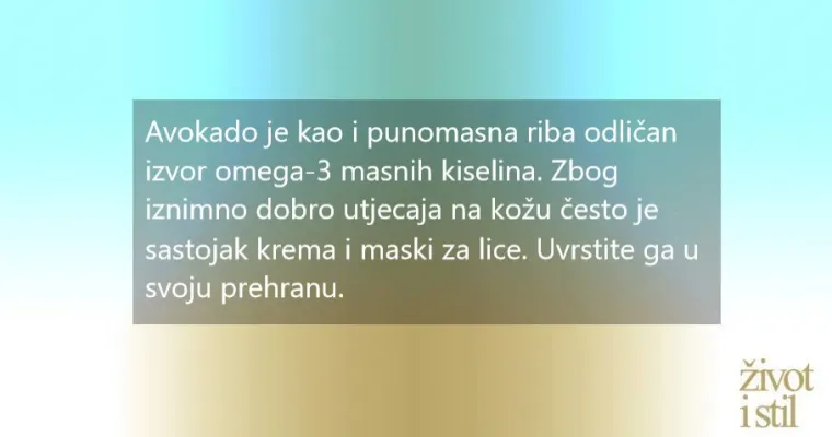 Sedam super namirnica za blistavu i zdravu kožu