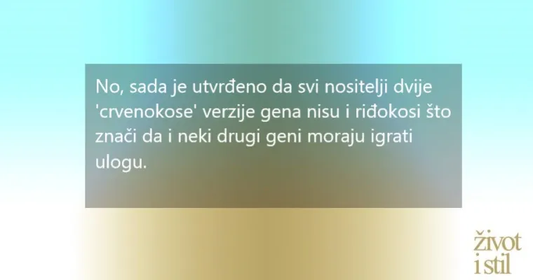 Nije samo jedan gen zaslužan: znanstvenici otkrili tajnu riđokosih ljudi