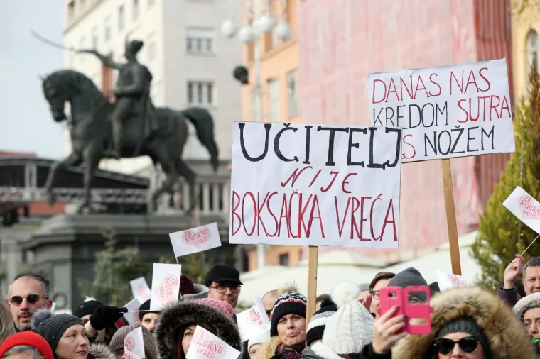 PROSVJED NASTAVNIKA U ZAGREBU: 'Za sigurne &scaron;kole'