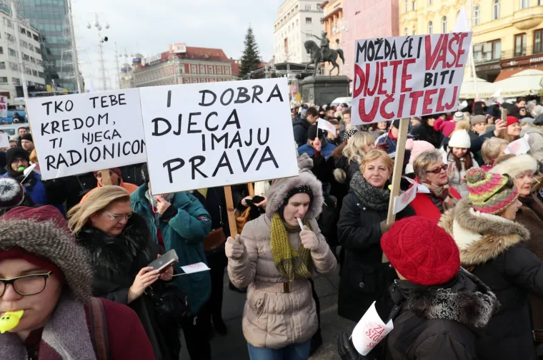 PROSVJED NASTAVNIKA U ZAGREBU: 'Za sigurne &scaron;kole'