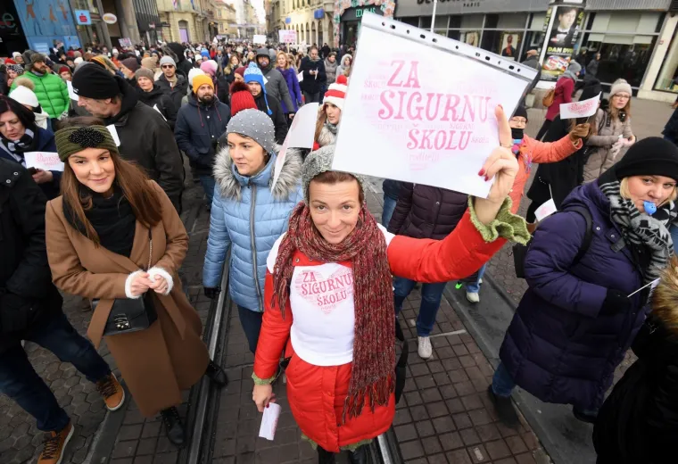 PROSVJED NASTAVNIKA U ZAGREBU: 'Za sigurne &scaron;kole'