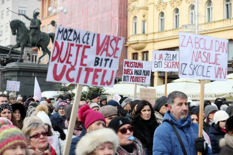 PROSVJED NASTAVNIKA U ZAGREBU: 'Za sigurne &scaron;kole'