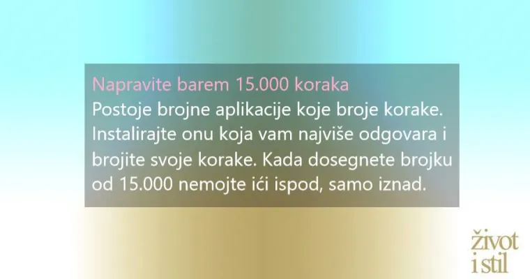 Smr&scaron;avjeti hodanjem? Itekako moguće, ako po&scaron;tujete nekoliko jednostavnih pravila