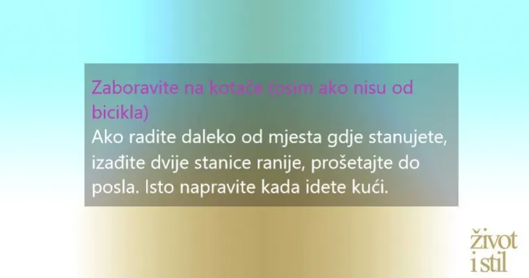 Smr&scaron;avjeti hodanjem? Itekako moguće, ako po&scaron;tujete nekoliko jednostavnih pravila