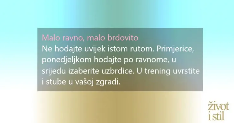 Smr&scaron;avjeti hodanjem? Itekako moguće, ako po&scaron;tujete nekoliko jednostavnih pravila