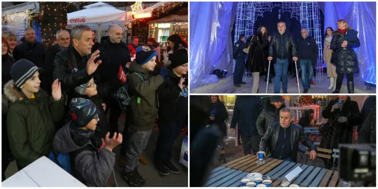 Nezaustavljiv je! Ujutro u bolnici, navečer na Adventu: Bandić na &scaron;takama obi&scaron;ao centar grada