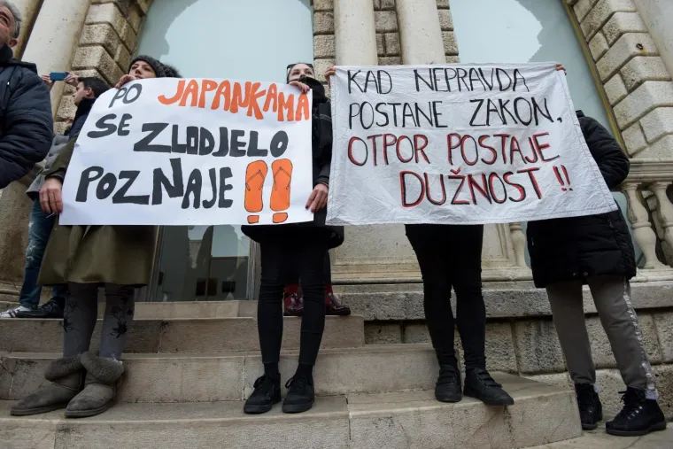 Prosvjed protiv pu&scaron;tanja Daruvarca na slobodu: 'Kad nepravda postane zakon, otpor postaje dužnost'