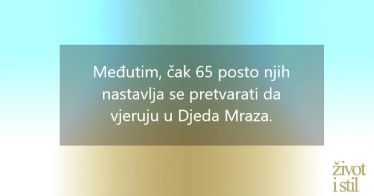 Va&scaron;a djeca jo&scaron; uvijek pi&scaron;u Djedu Božićnjaku? Većina ih se pretvara da vjeruje, saznajte kada otkriju istinu