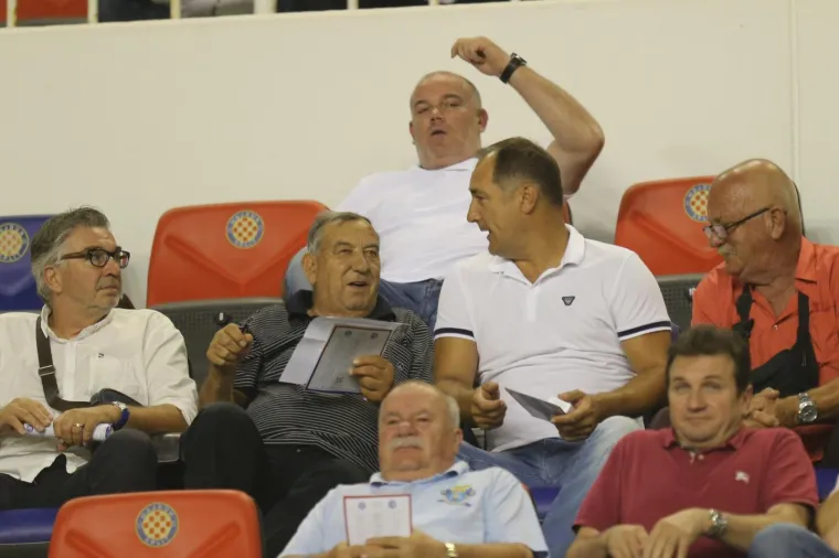 25.08.2016., Split - Uzvratna utakmica play off-a Europske lige u Poljudu izmedju Hajduka i Maccabija iz Tel Aviva. Stanko Poklepovic, Igor Stimac. Photo: Ivo Cagalj/PIXSELL