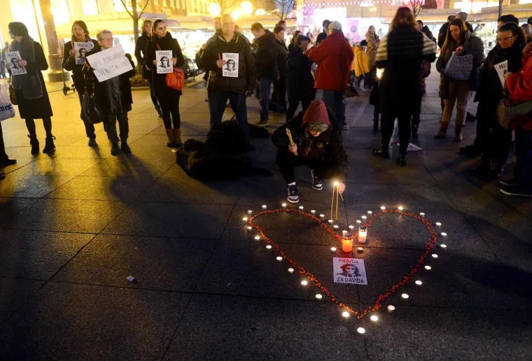 Mirno okupljanje na Cvjetnom trgu u znak podr&scaron;ke inicijativi Srce za Davida