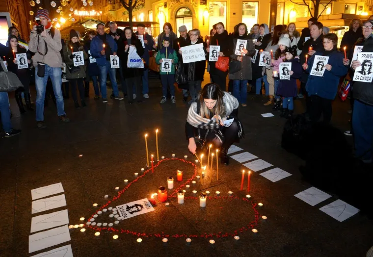 Mirno okupljanje na Cvjetnom trgu u znak podr&scaron;ke inicijativi Srce za Davida