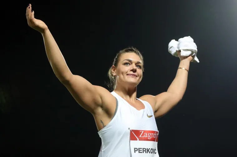 Rujan 2018.: Hicem od 67.6 metara Sandra Perković pobijedila u bacanju diska na Hanžeku