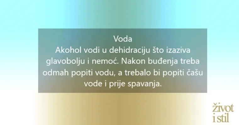 Preživjeti jutro nakon najluđe noći: 5 prirodnih lijekova za mamurluk