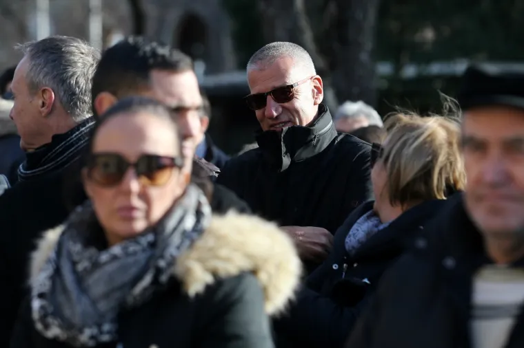Zagreb: Posljednji ispraćaj Boška Pepsija Božića na Mirogoju 03.01.2019., Zagreb - Posljednji ispracaj na Mirogoju za kosarkaskog trenera Boska Pepsija Bozica. Aleksandar Petrovic. Photo: Dalibor Urukalovic/PIXSELL