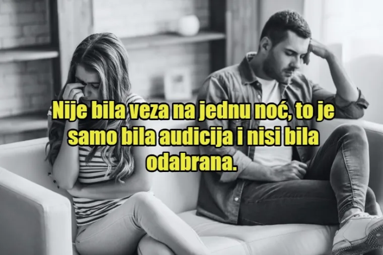 'Možemo ostati prijatelji, ali to ne znači da moramo': TOP 20 najgorih izlika za prekid veze