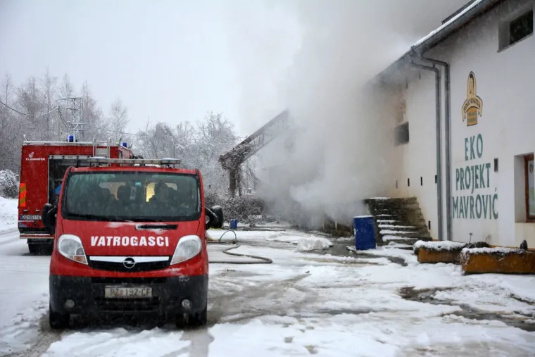 Požar na imanju Željka Mavrovića